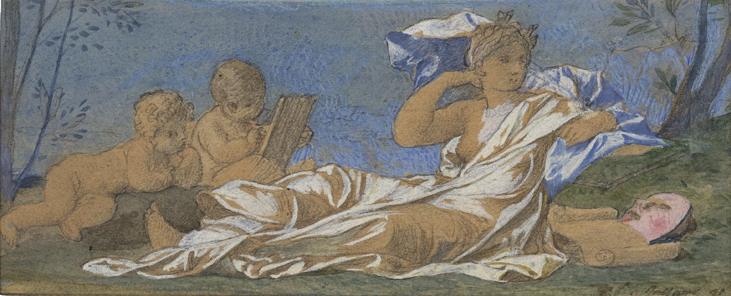 Study for an allegory of Comedy