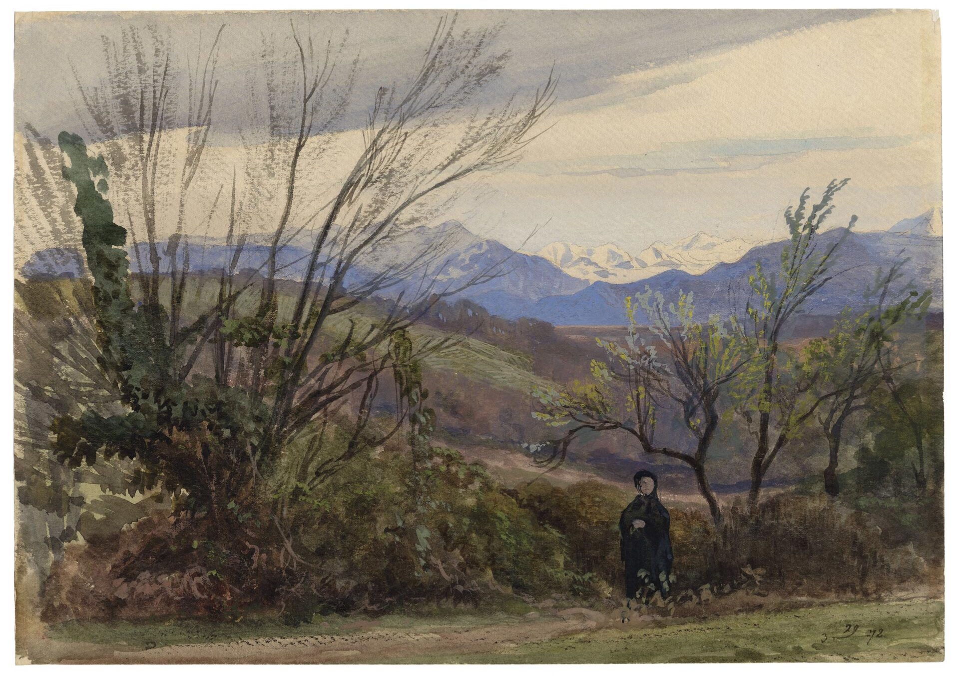 View of the Pyrenees