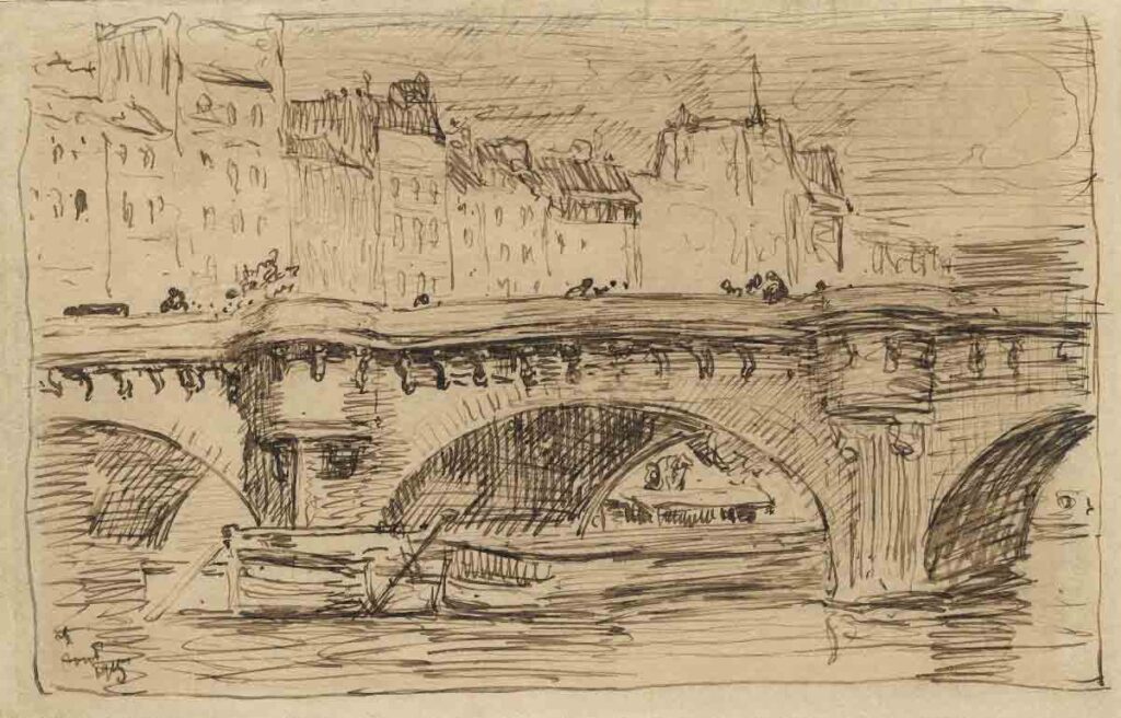Luce – Le Pont-Neuf depuis le quai Conti