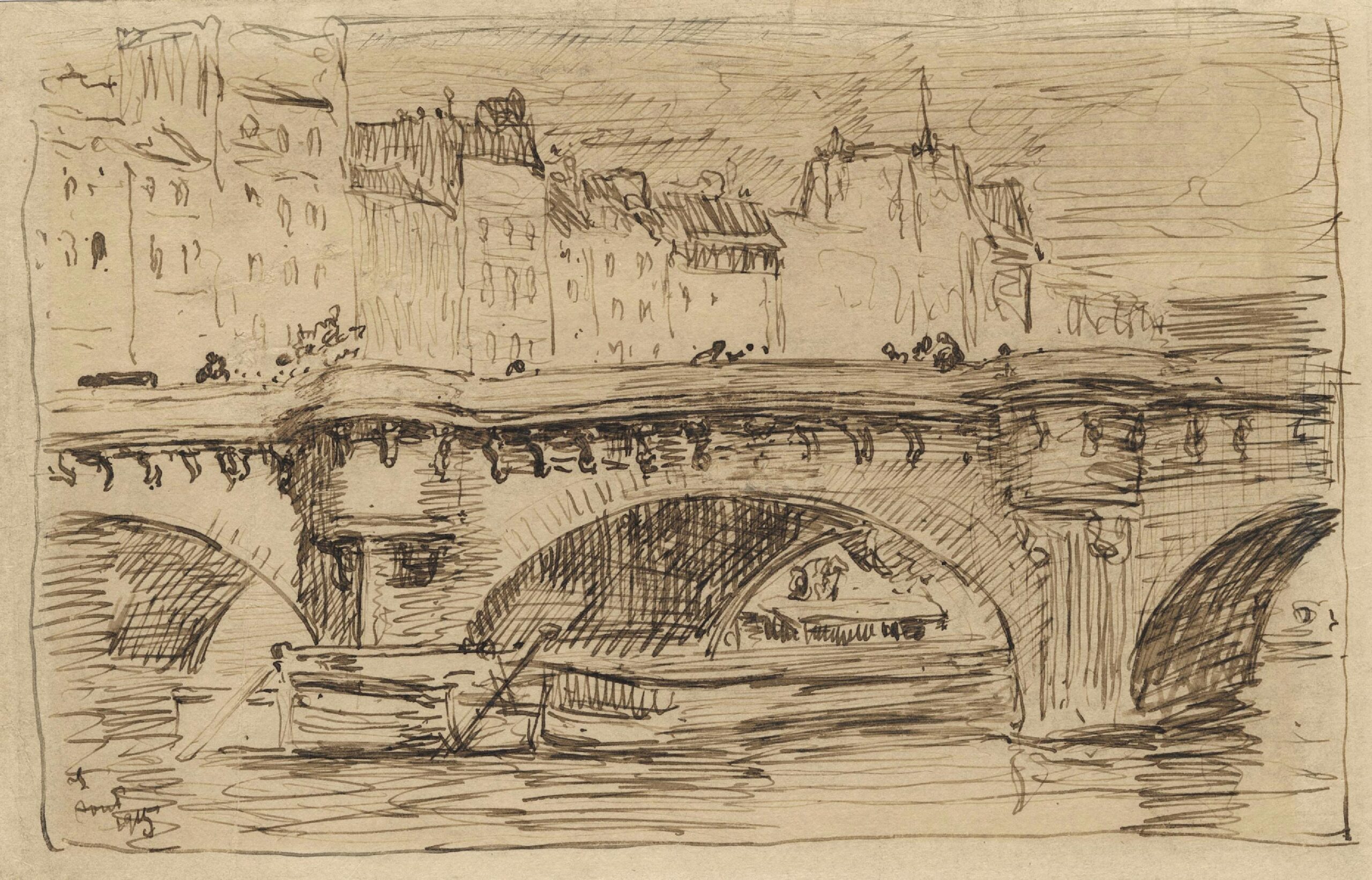 Le Pont-Neuf depuis le quai Conti