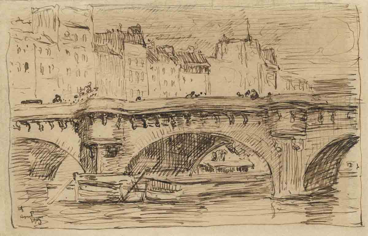 Le Pont-Neuf depuis le quai Conti