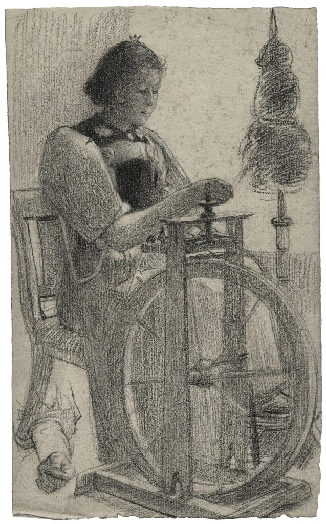 Poetzsch – La femme au rouet