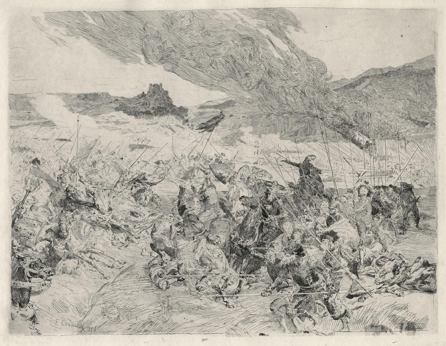 Scène de bataille (Battle scene)