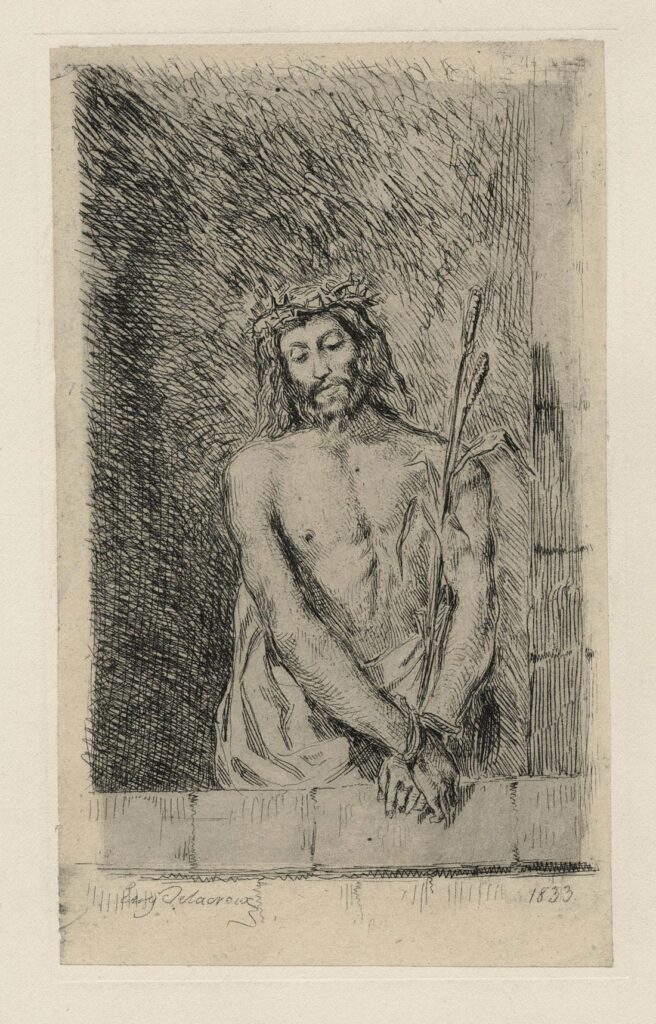 Delacroix – Le Christ au roseau