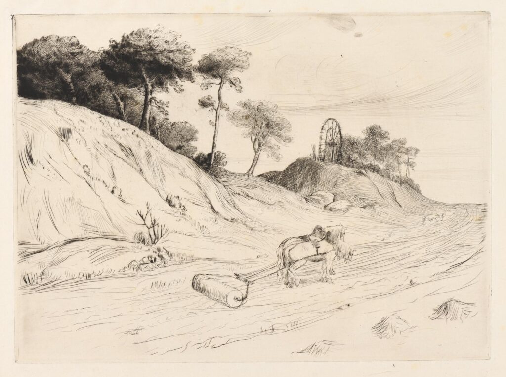 Legros – Le paysage au rouleau