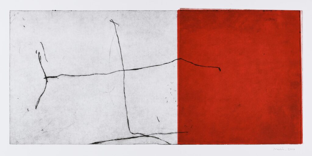 Medir – Huellas Infinitas (Composition à dominante rouge)