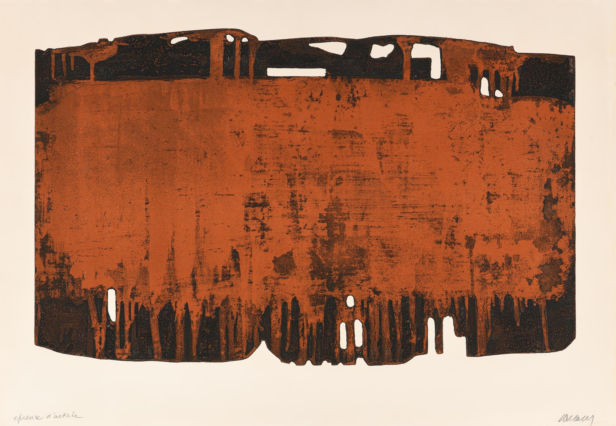 Eau-forte XXV (etching XXV)