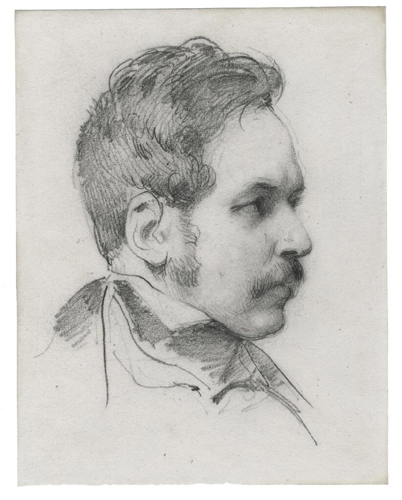 Vernet (Horace) – Portrait d’homme, vu de profil