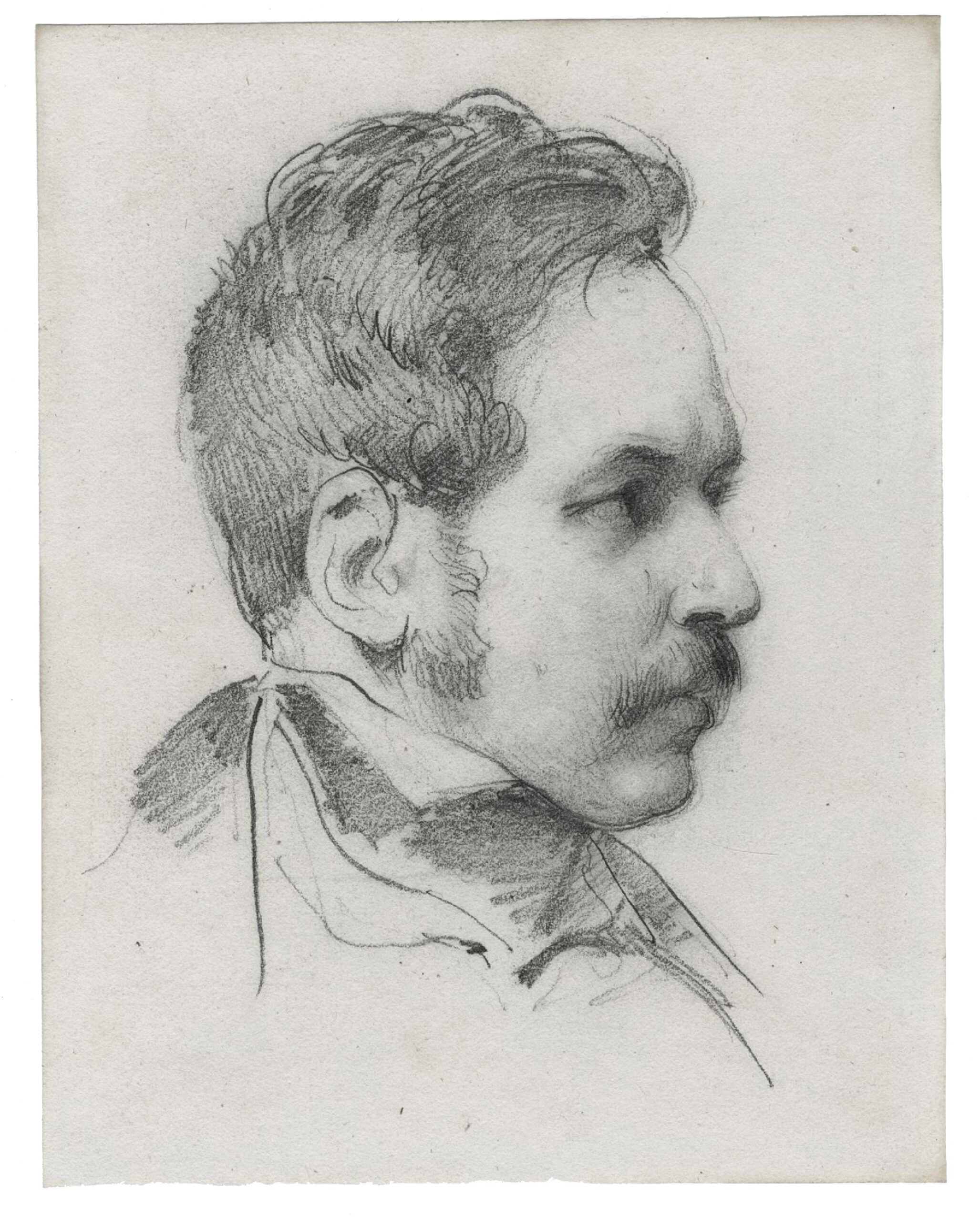 Portrait d’homme, vu de profil