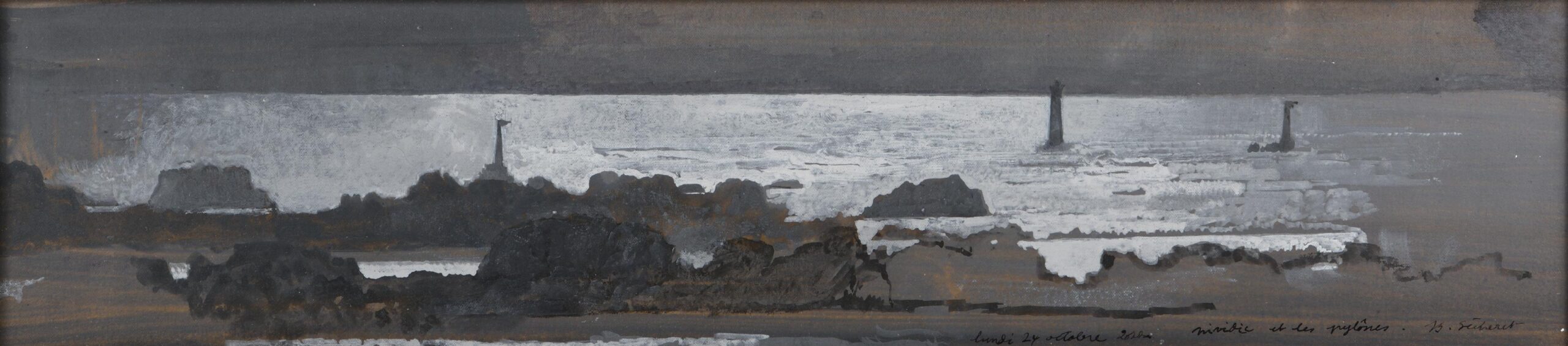 Nividic et les pylônes (Ouessant)