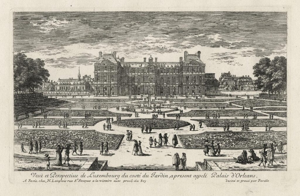 Les Perelle – Vue et Perspective de Luxembourg, coté du jardin