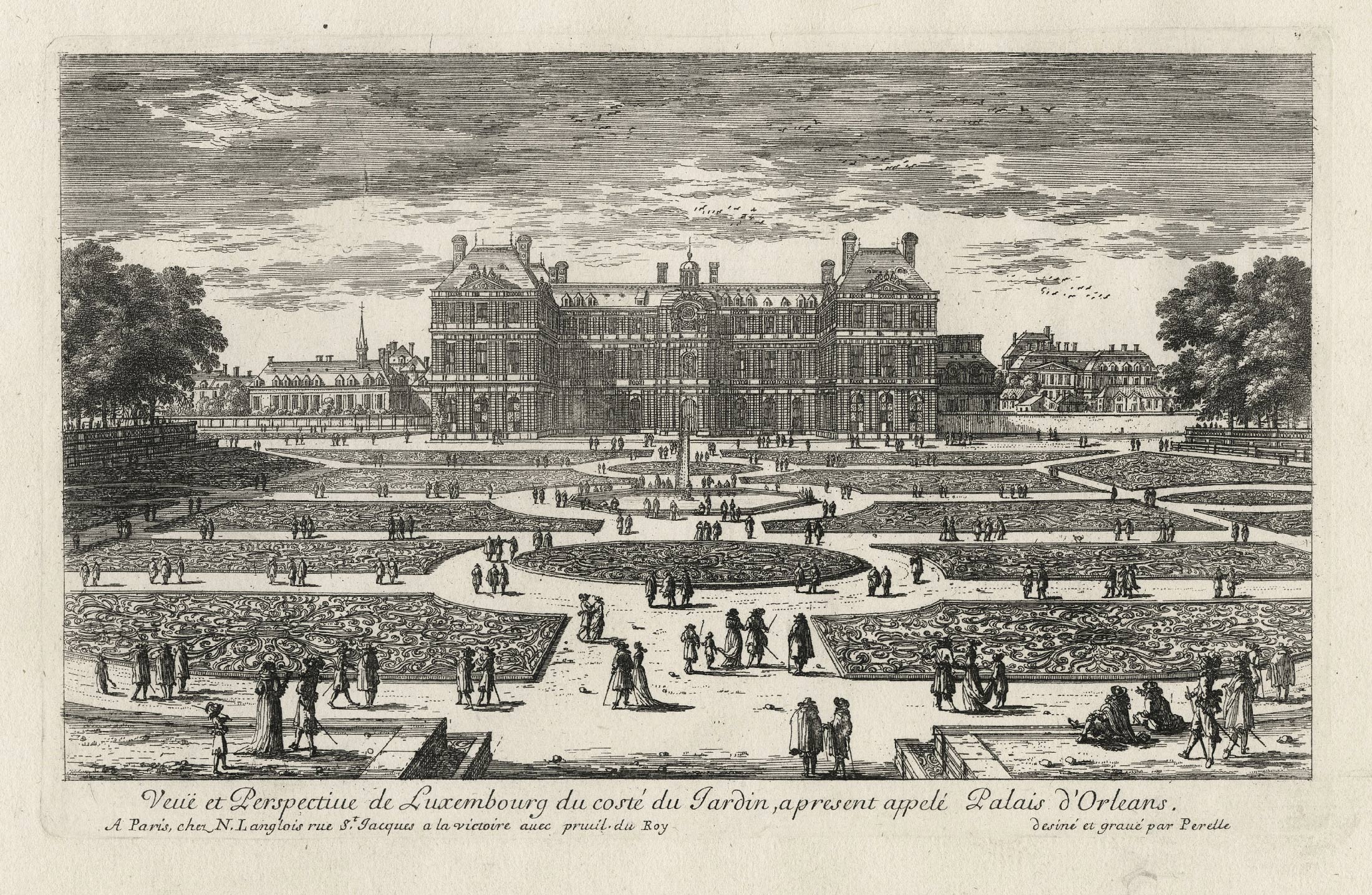 Vue et Perspective du Luxembourg, coté jardin