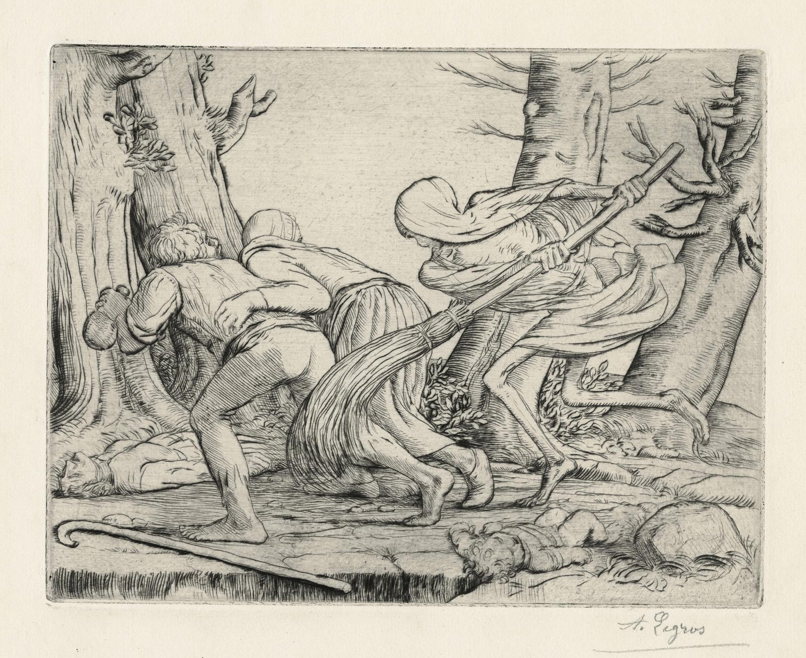 La Mort balaie les vices (Triumph of Death: Death sweeps away vices)