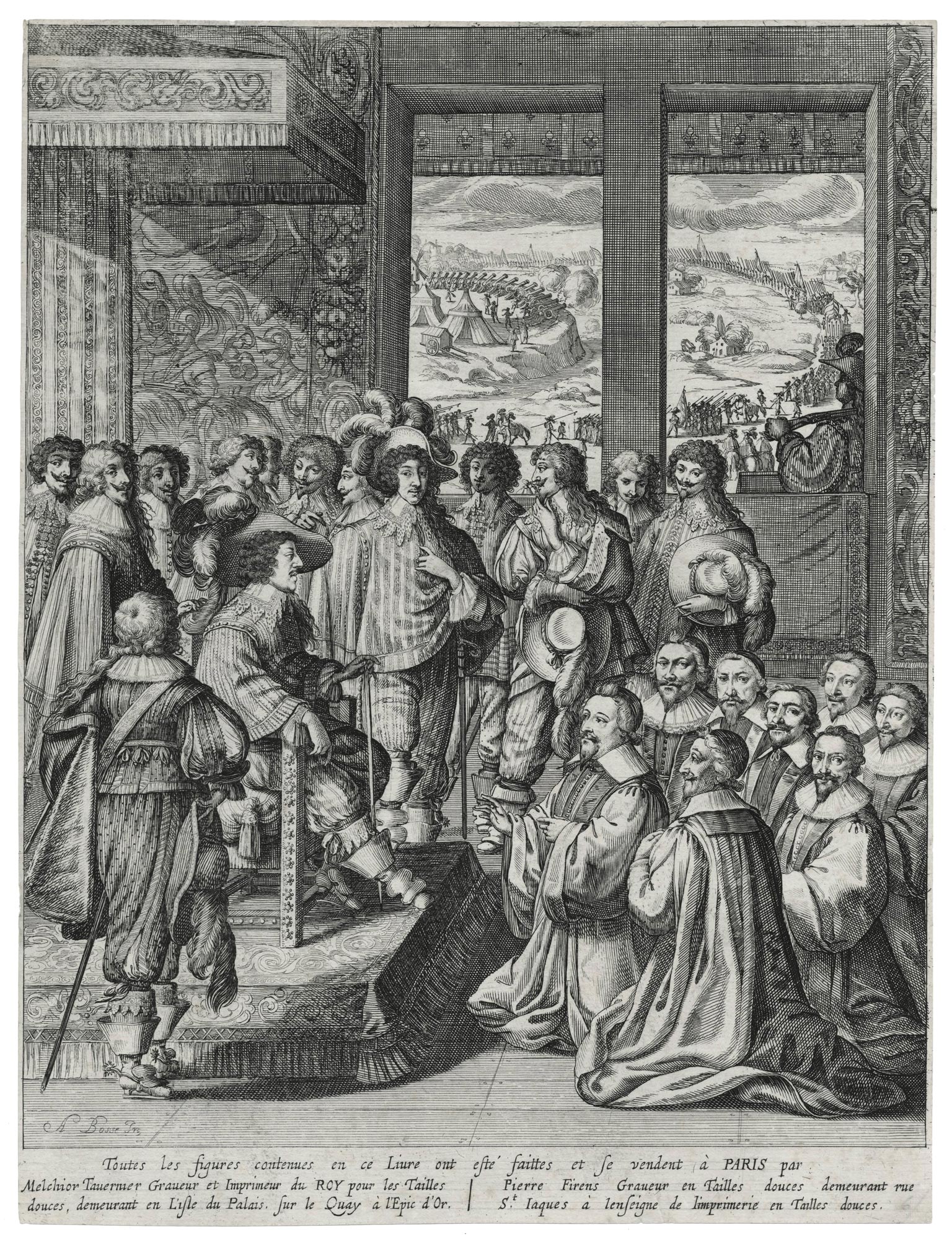 Le Roi Louis XIII écoute la harangue du prévôt des marchands de Paris