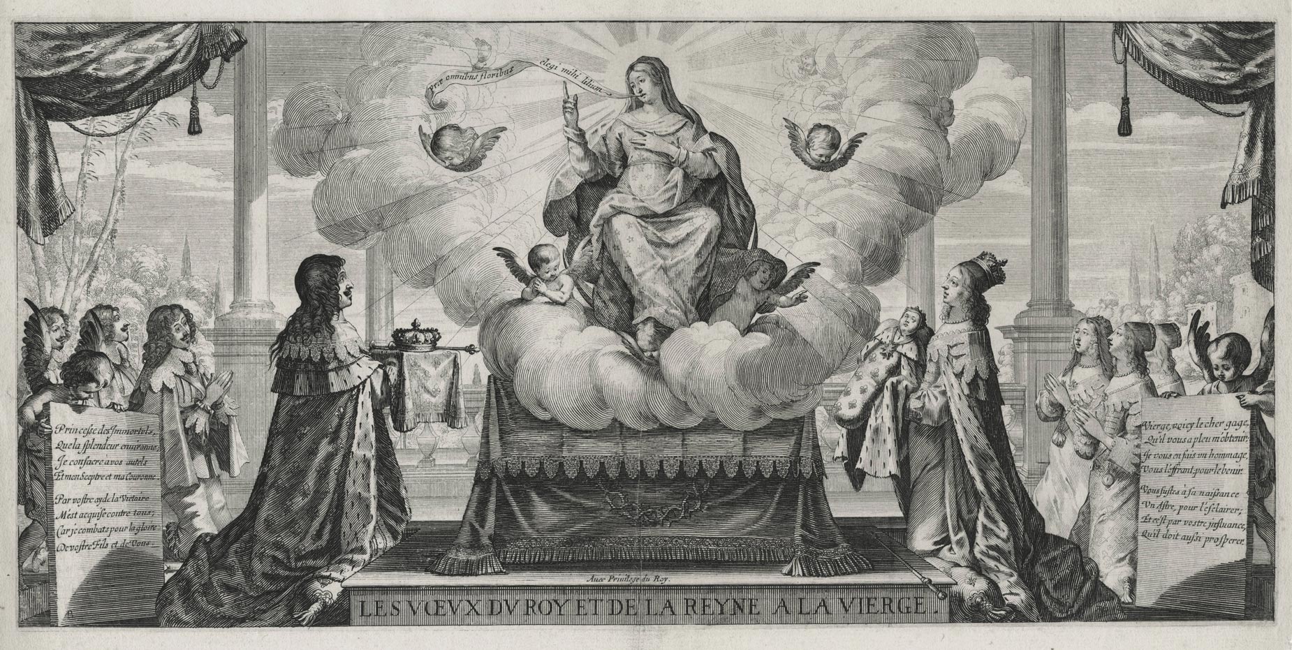 Les Vœux du roi et de la reine à la Vierge