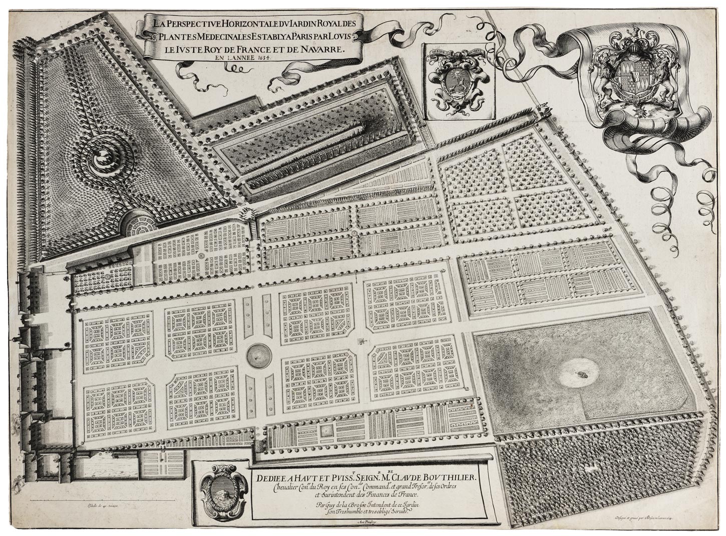 Plan du Jardin du roi (Map of the King's Garden)