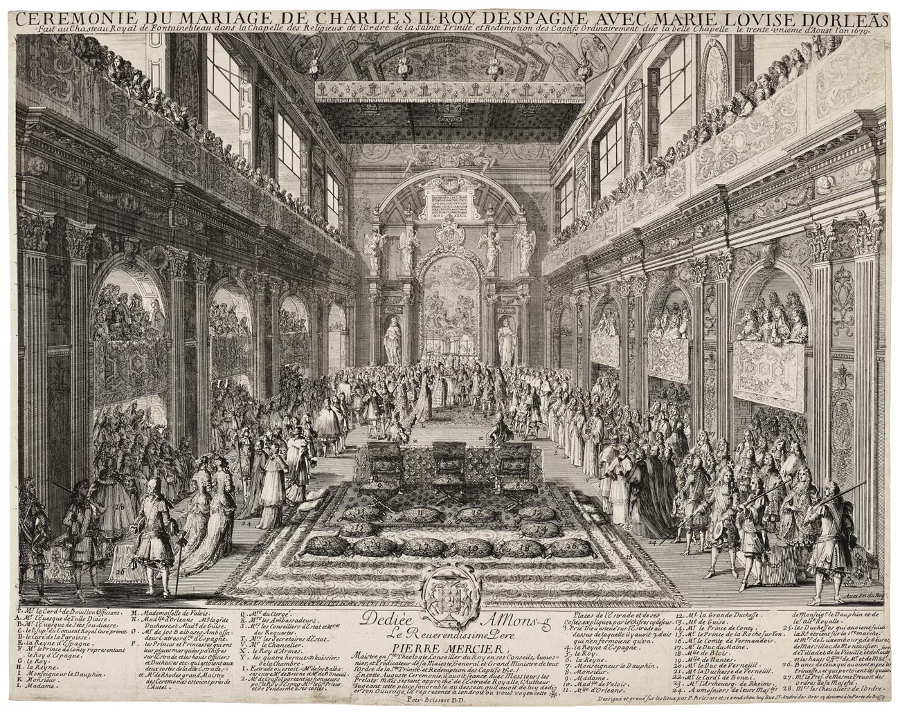 The Wedding Ceremony of Charles II King of Spain and Marie-Louise d'Orléans
