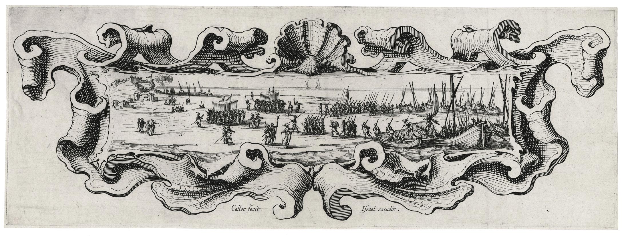 Landing of the troops