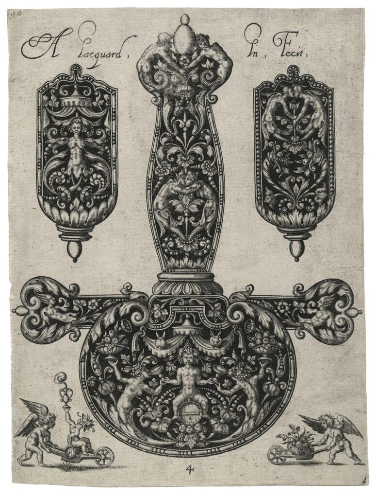 Jacquard – Planche d’ornement pour une épée