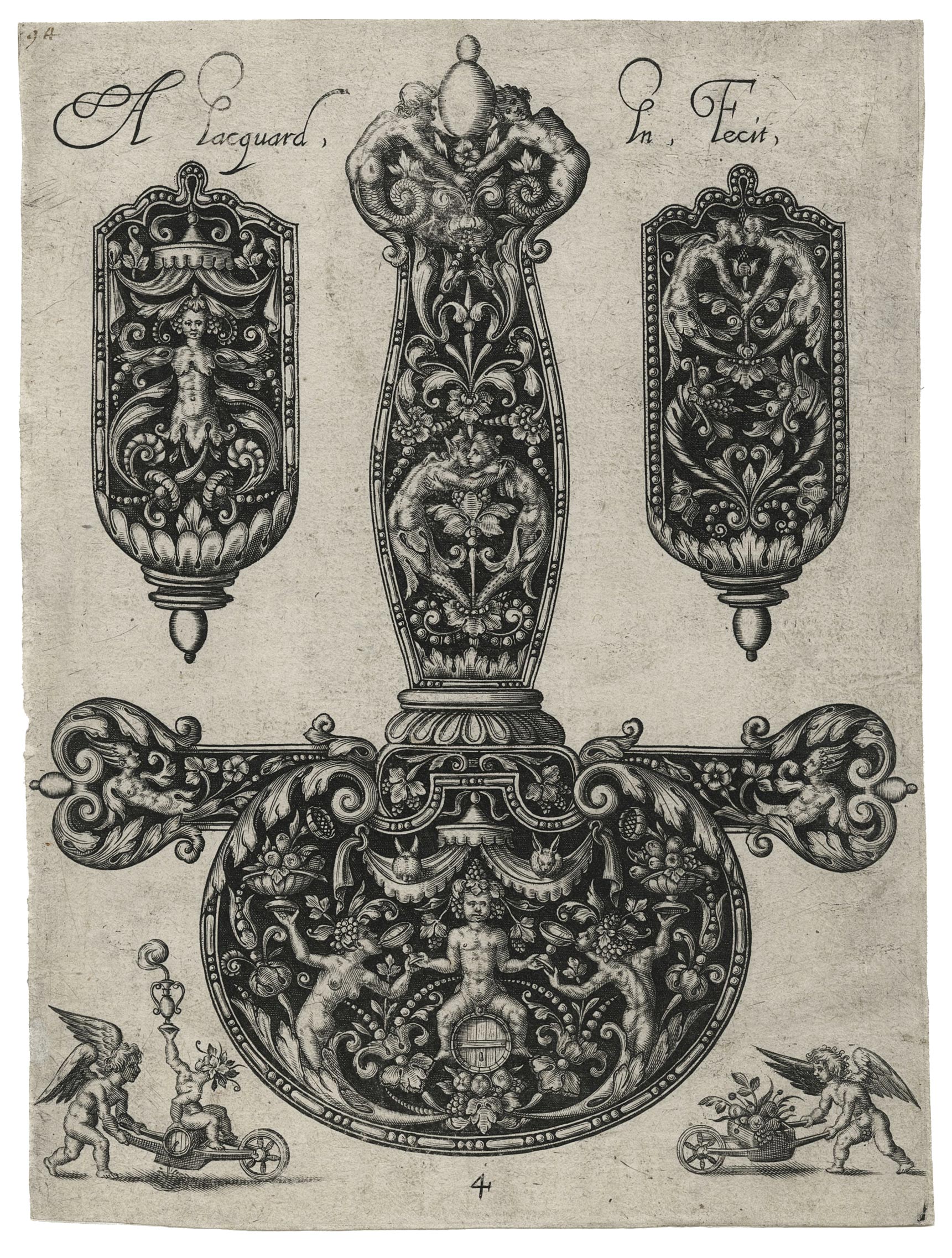 Planche d’ornement pour une épée