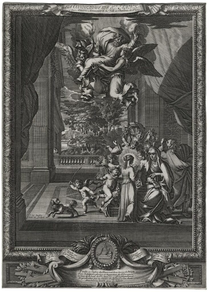 Lepautre (Jean) – Image pour la Confrérie de Sainte-Anne