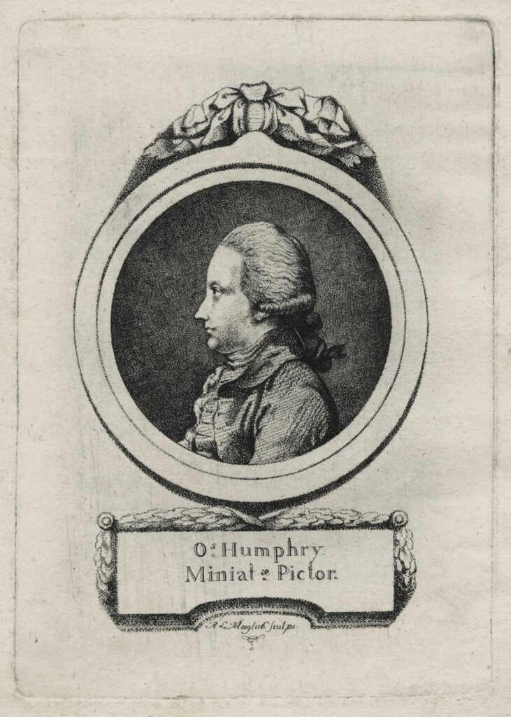 Moeglich – Portrait d’Ozias Humphry, peintre britannique en miniature