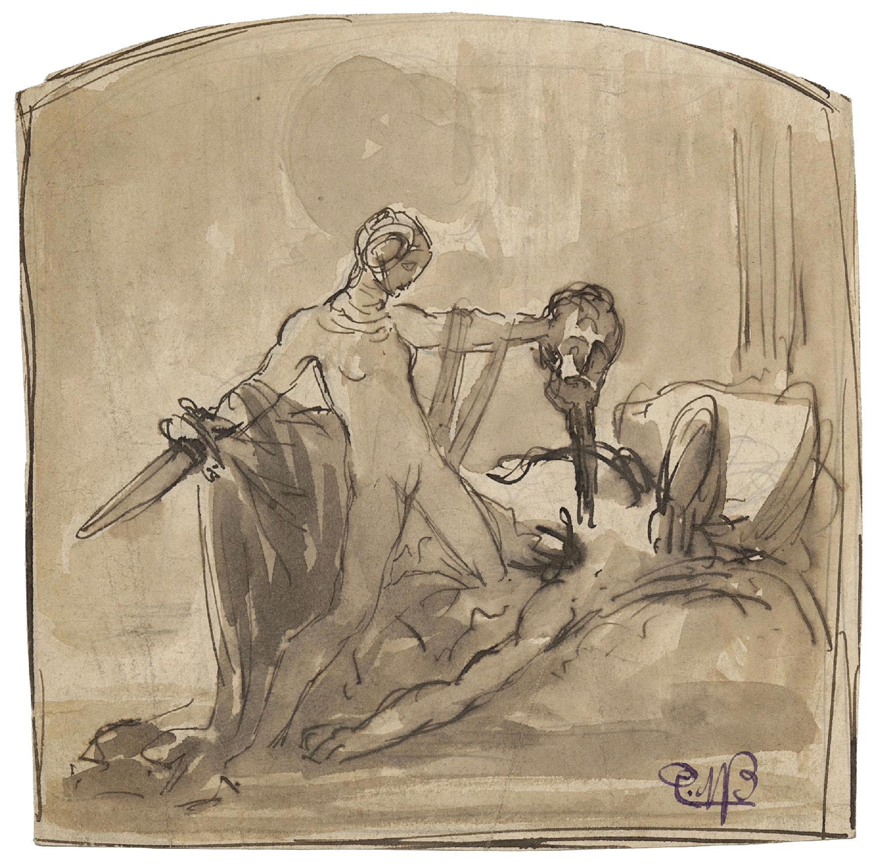 Salome holding John the Baptist's head