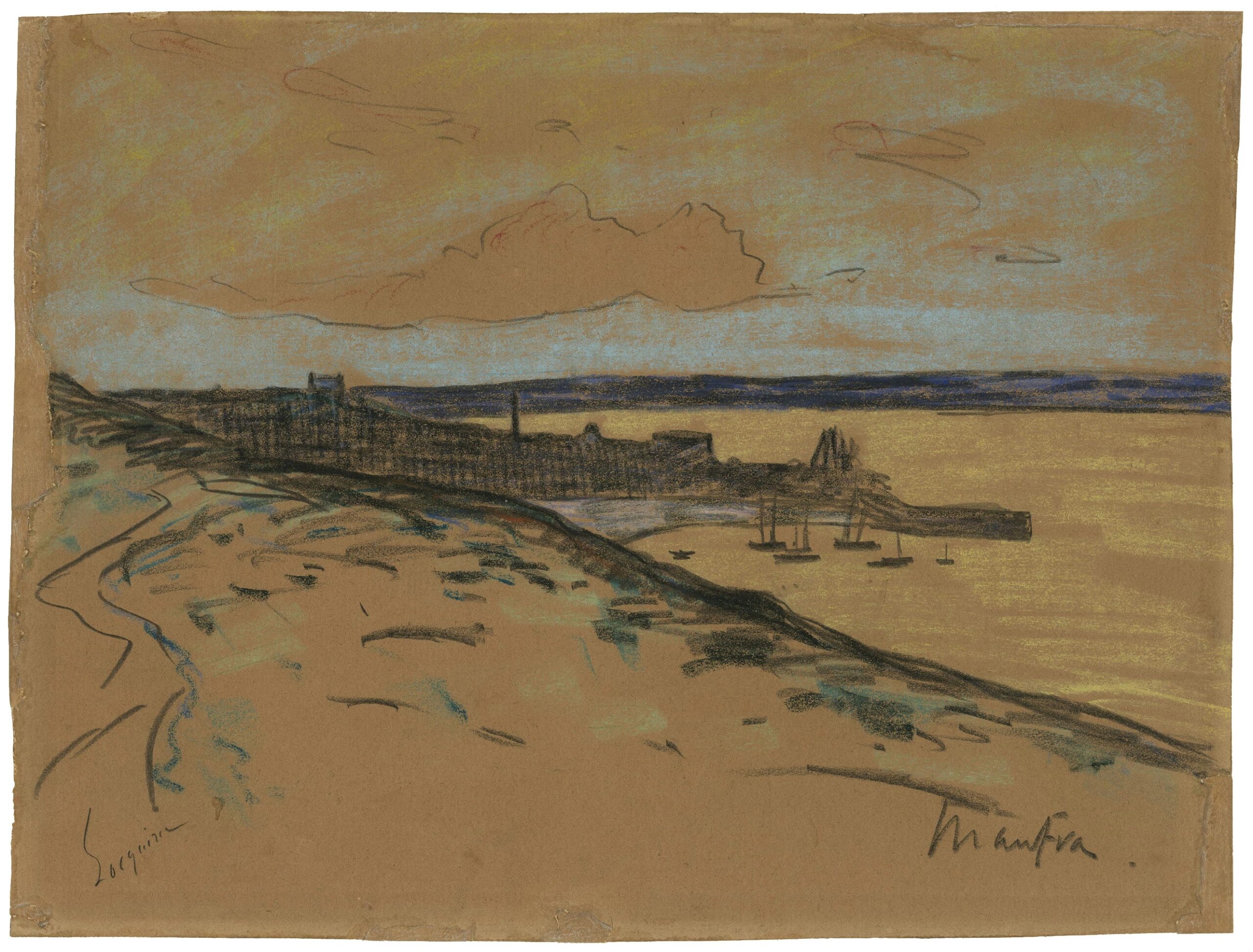 MAUFRA Maxime — View of the port of Locquirec