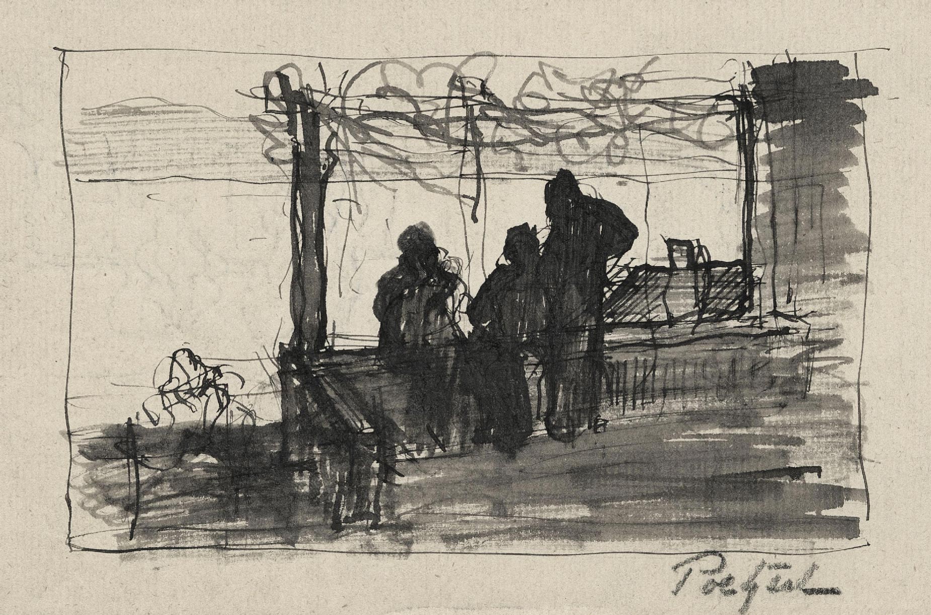 Three women conversing