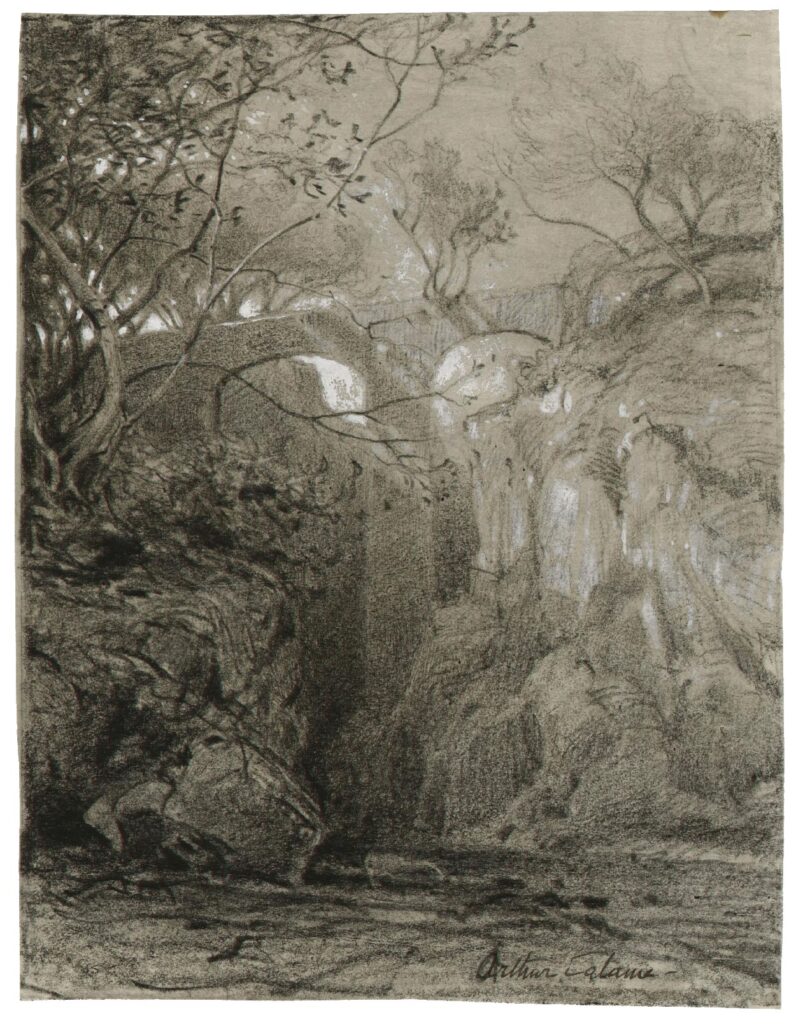 Calame – Paysage rocheux au pont