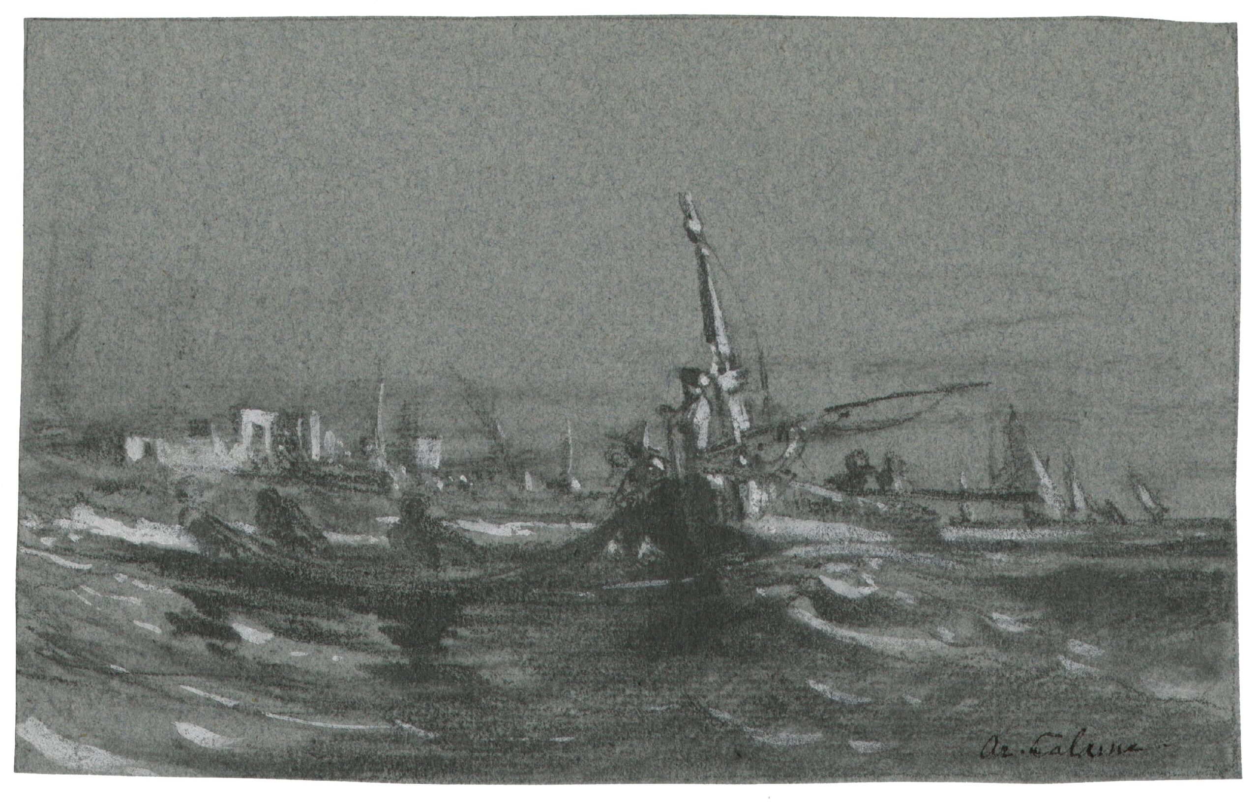 Sortie en mer par gros temps