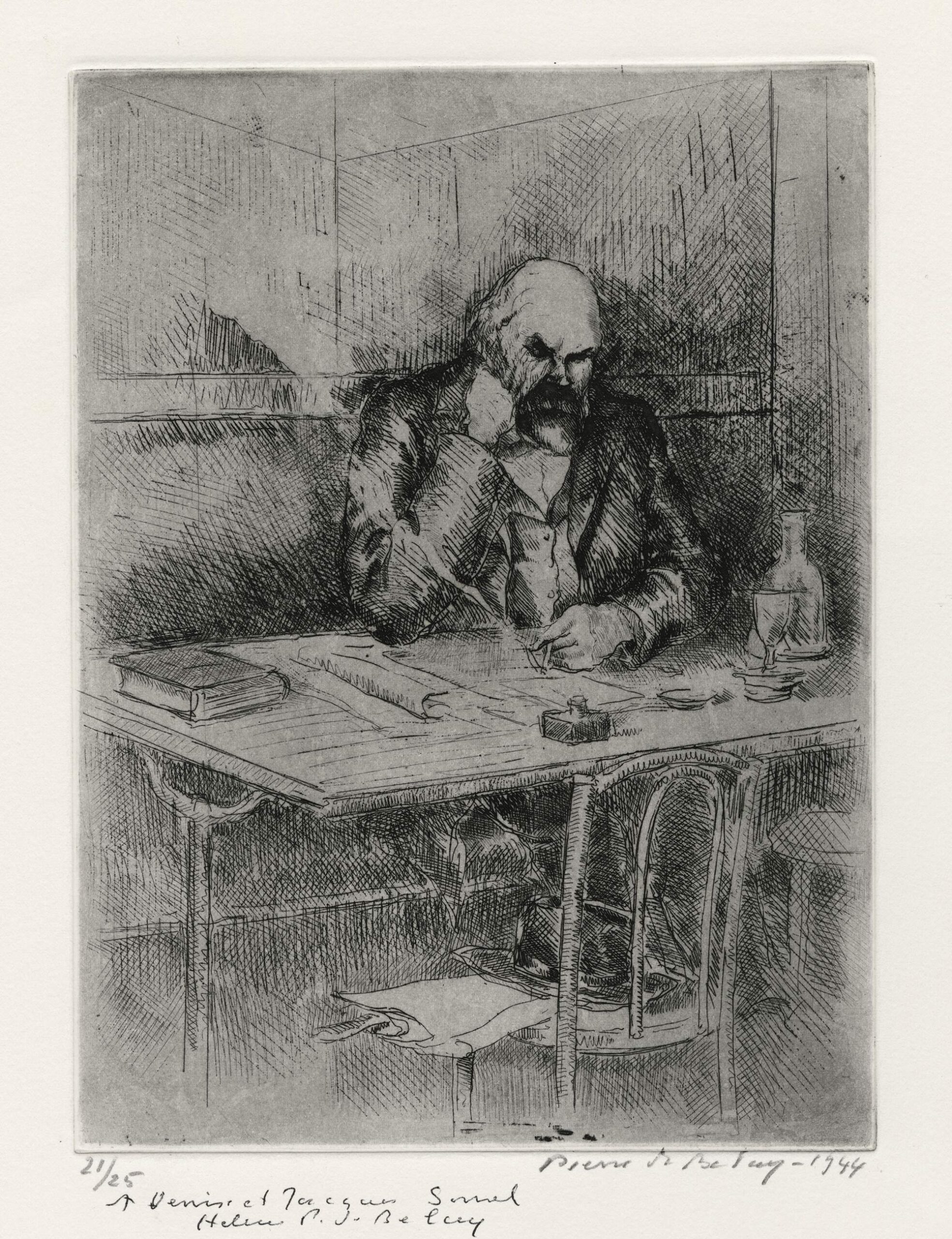 Verlaine attablé au café