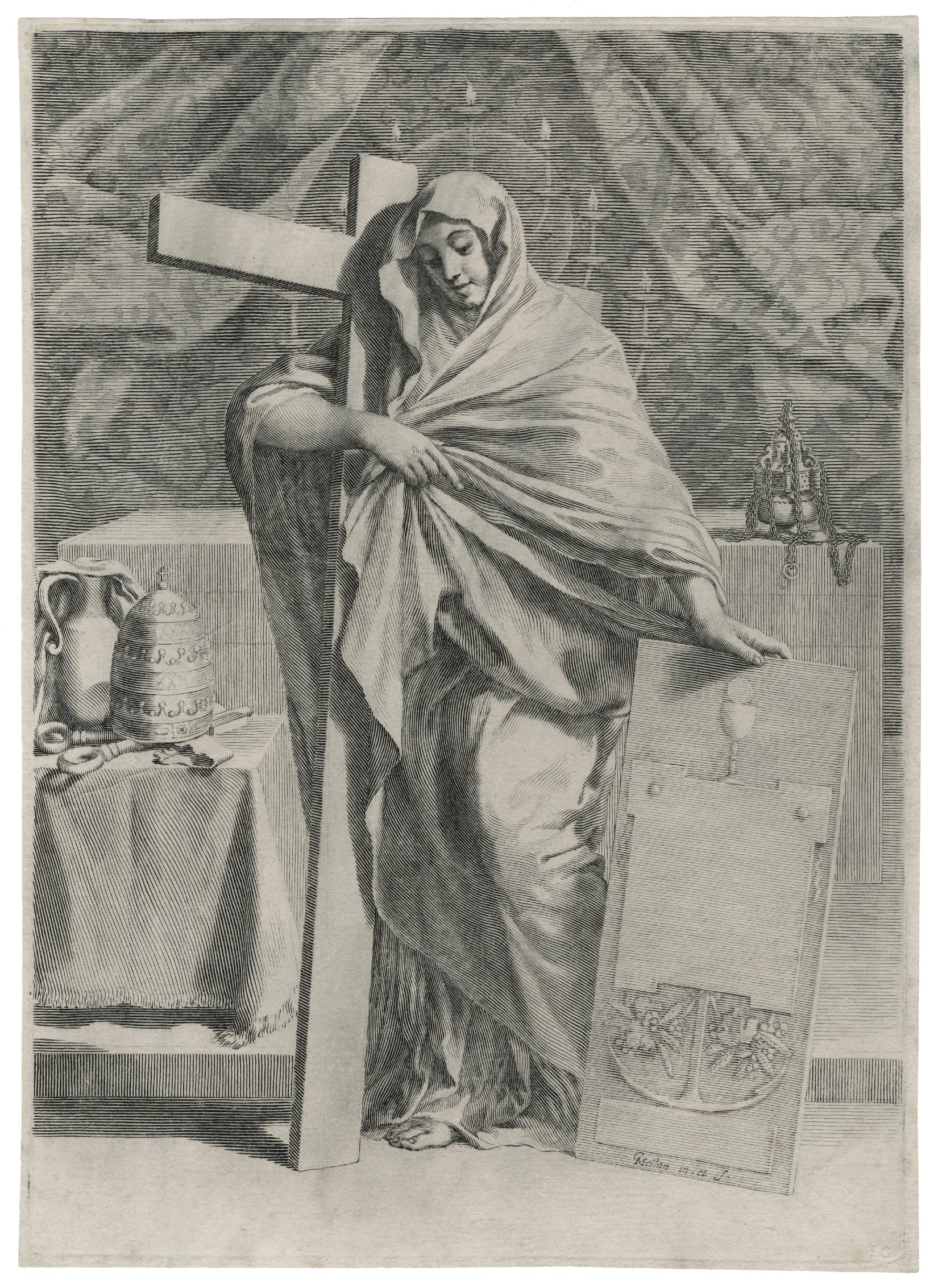 Female figure representing Faith