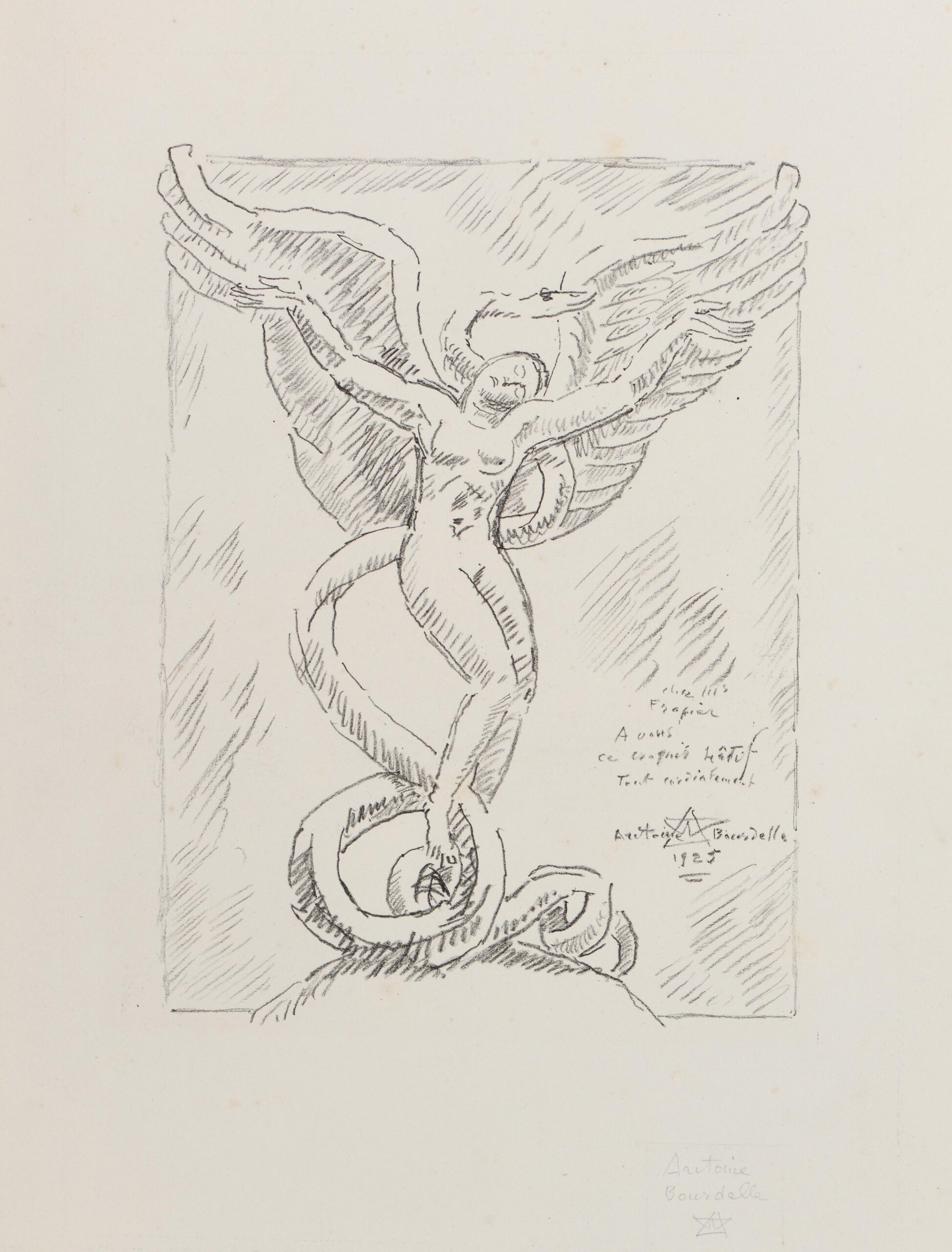 BOURDELLE Antoine — The death of the swan