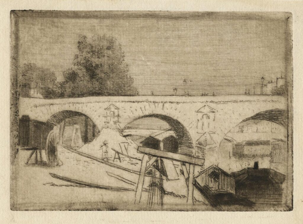 Goeneutte – Le Pont Marie, d’après nature