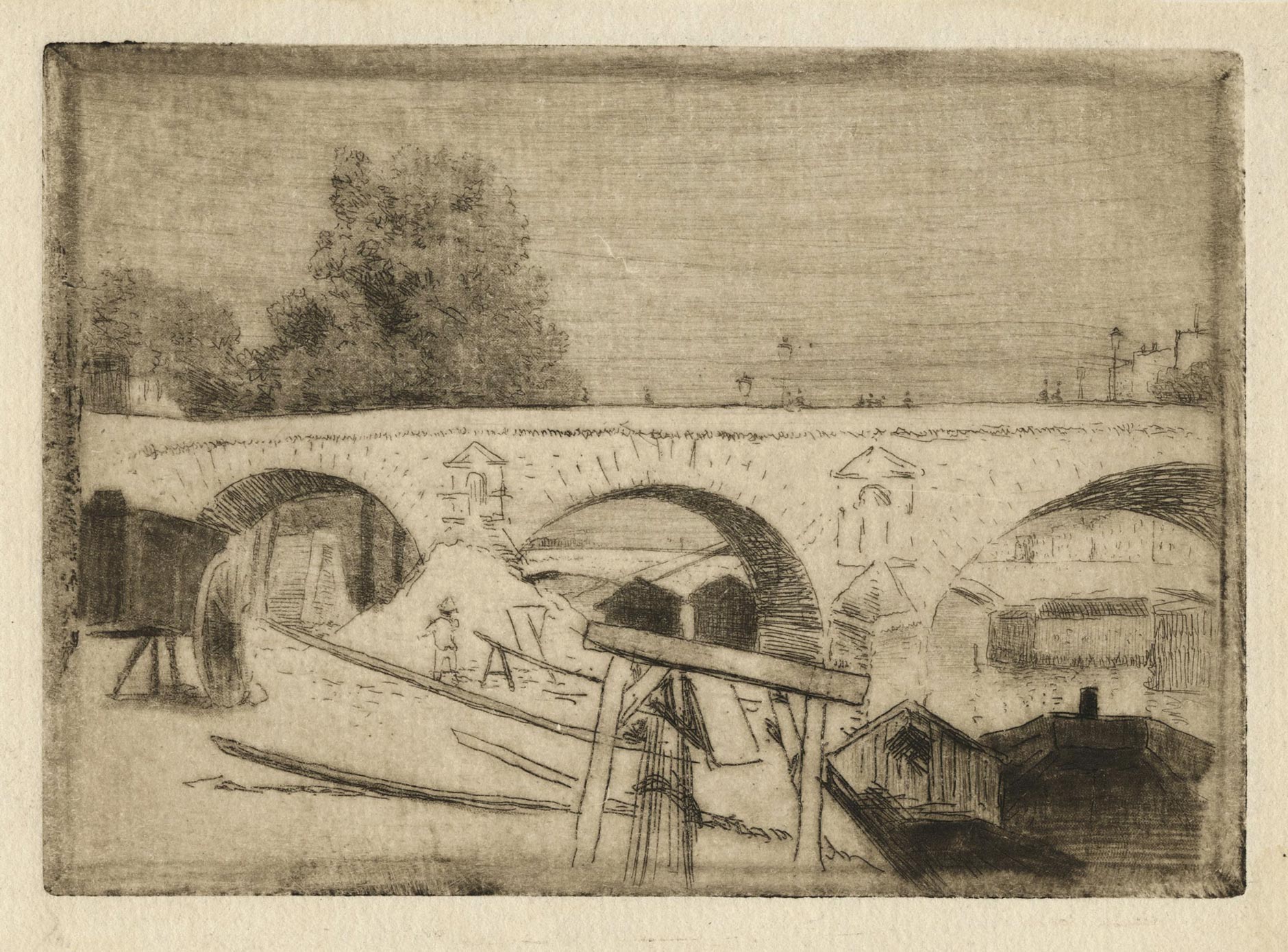 The Pont Marie, from nature