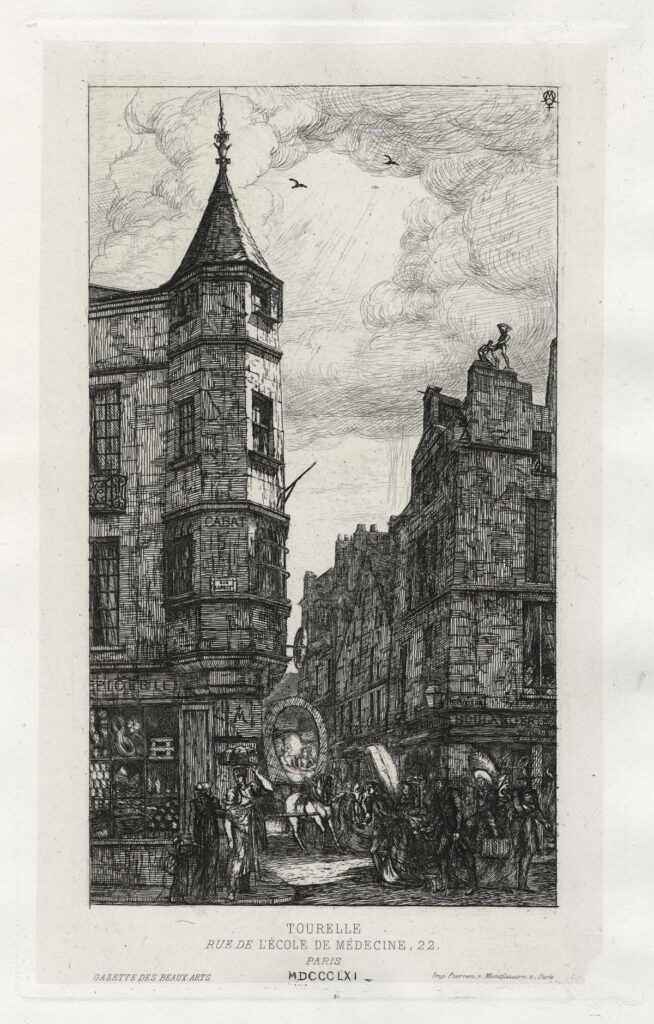 Meryon – Tourelle, rue de l’Ecole de médecine