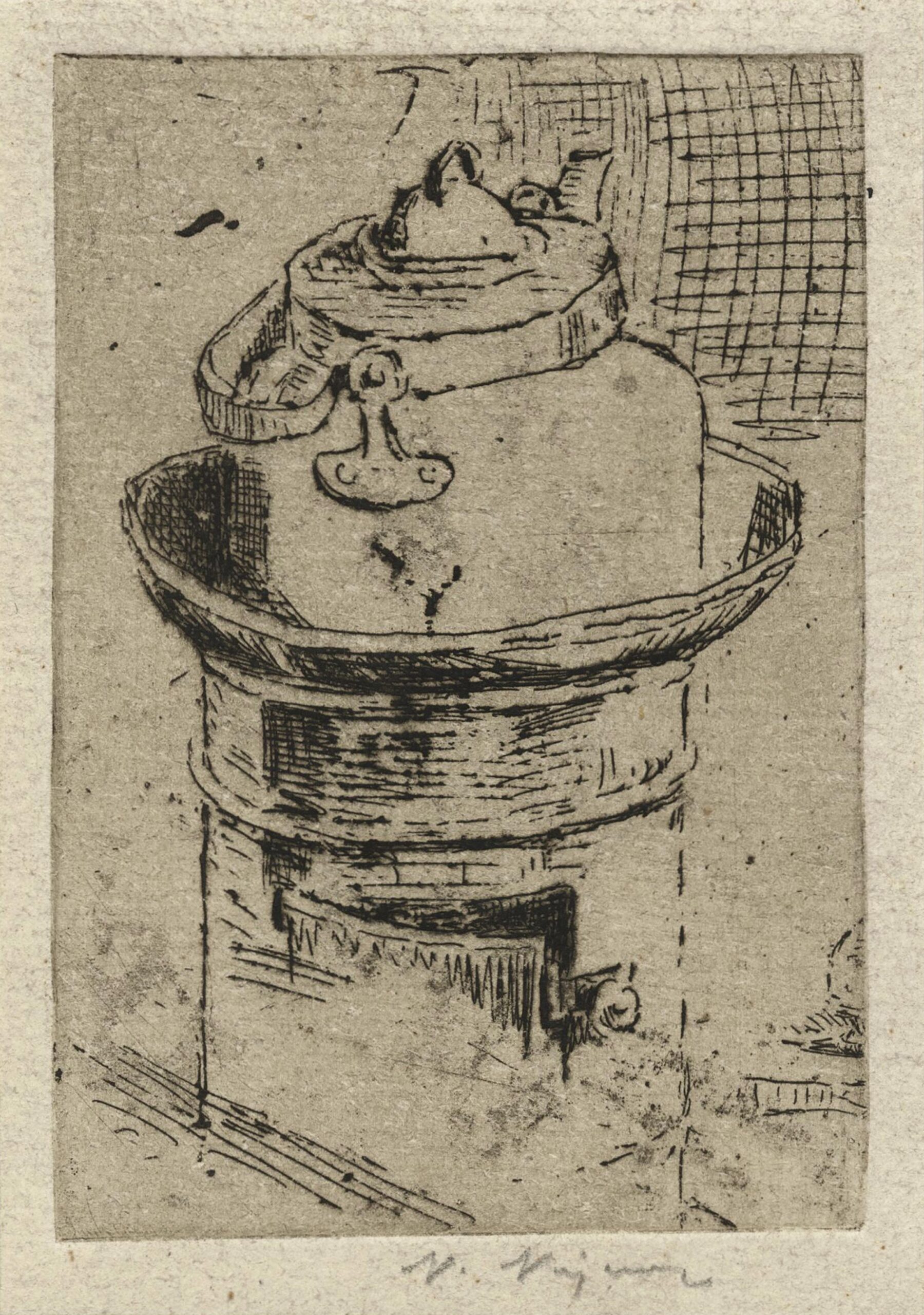 Théière sur le poêle