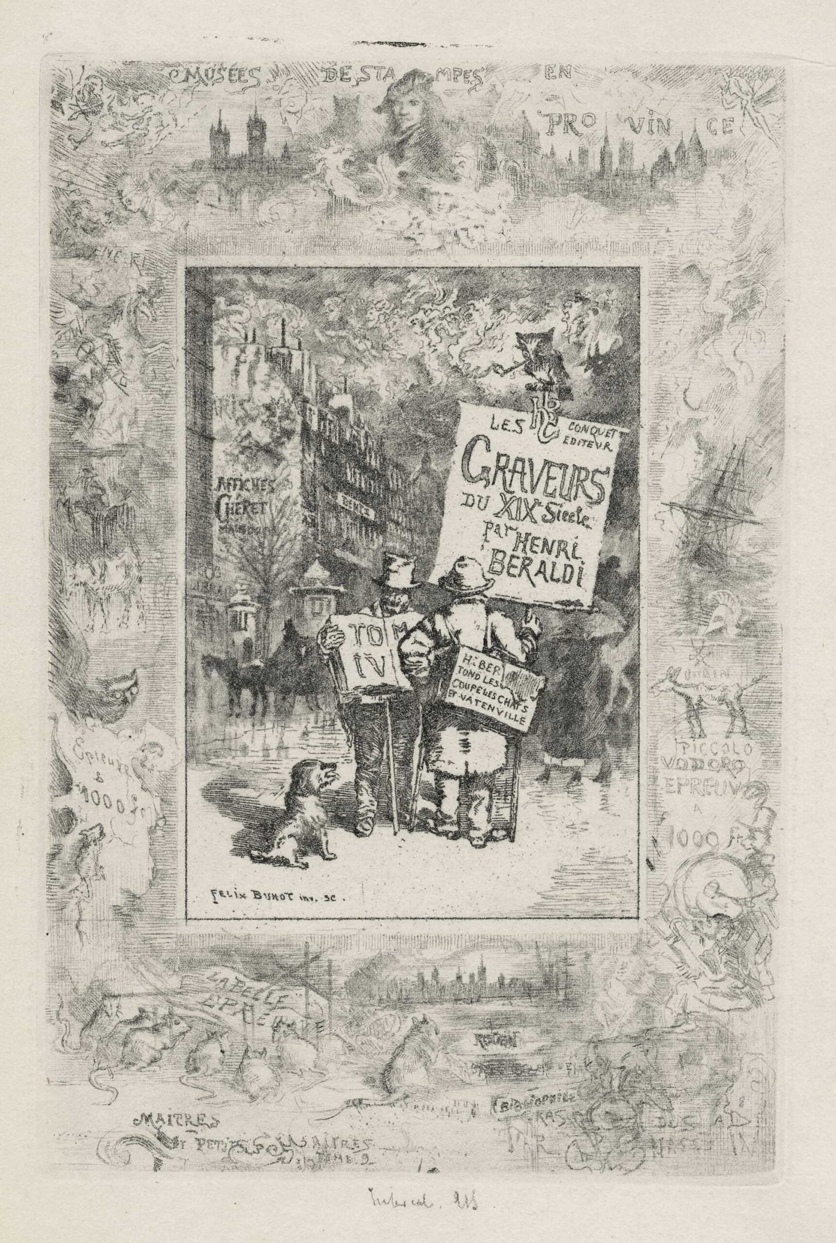 Frontispice pour Les graveurs du XIXe siècle, de Henri Beraldi