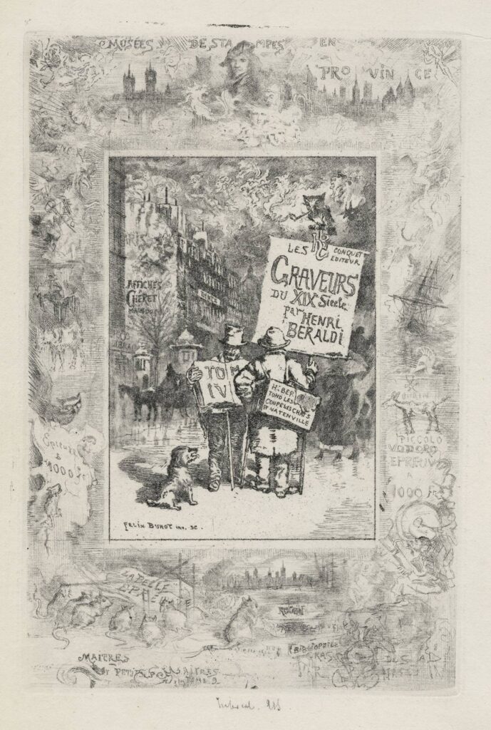 Buhot – Frontispice pour Les graveurs du XIXe siècle, de Henri Beraldi