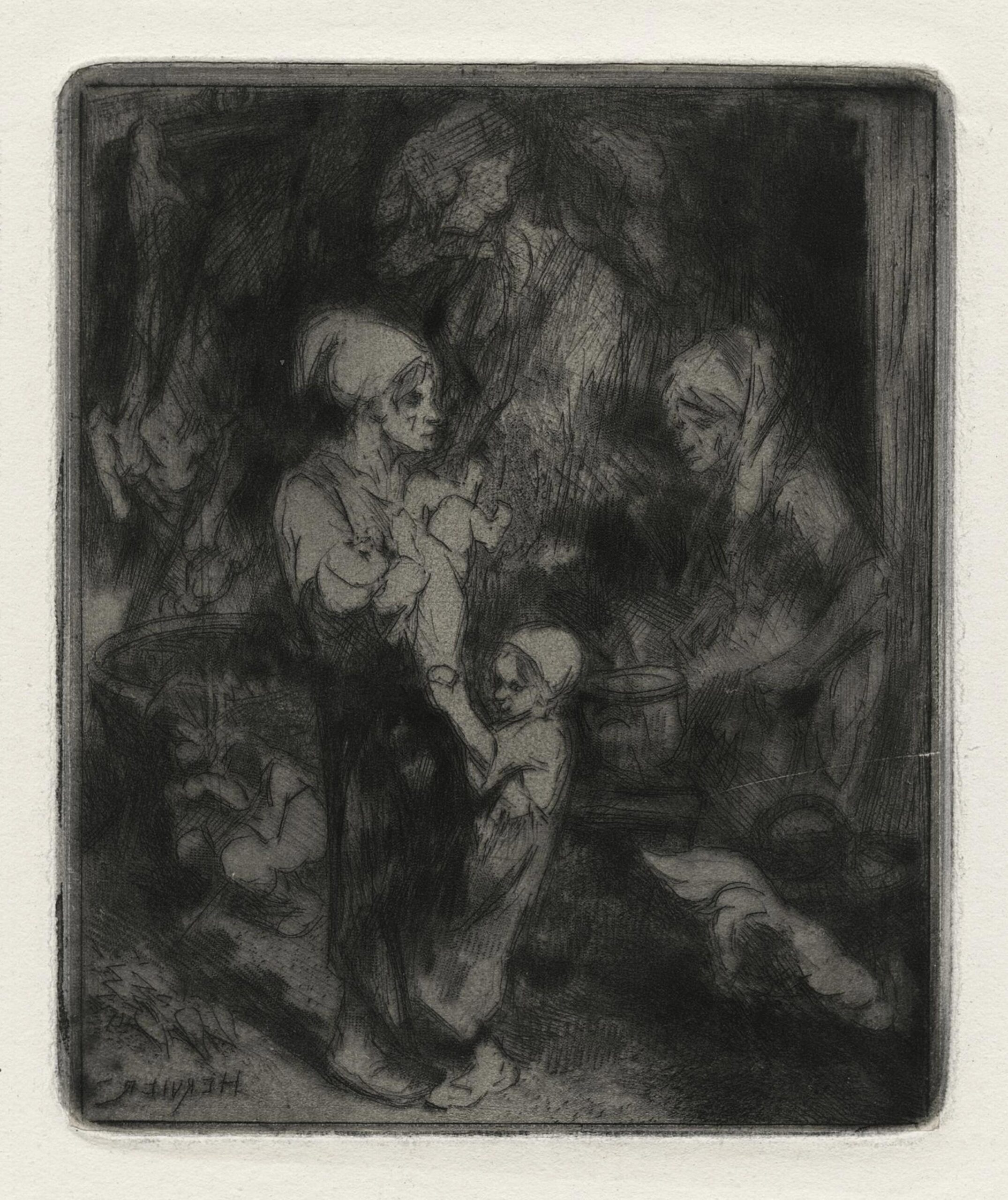 Intérieur rustique ou La mort des cochons