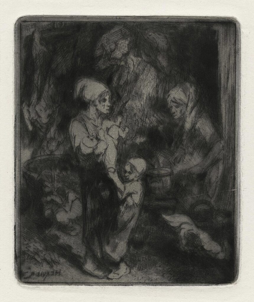 Hervier – Intérieur rustique ou La mort des cochons