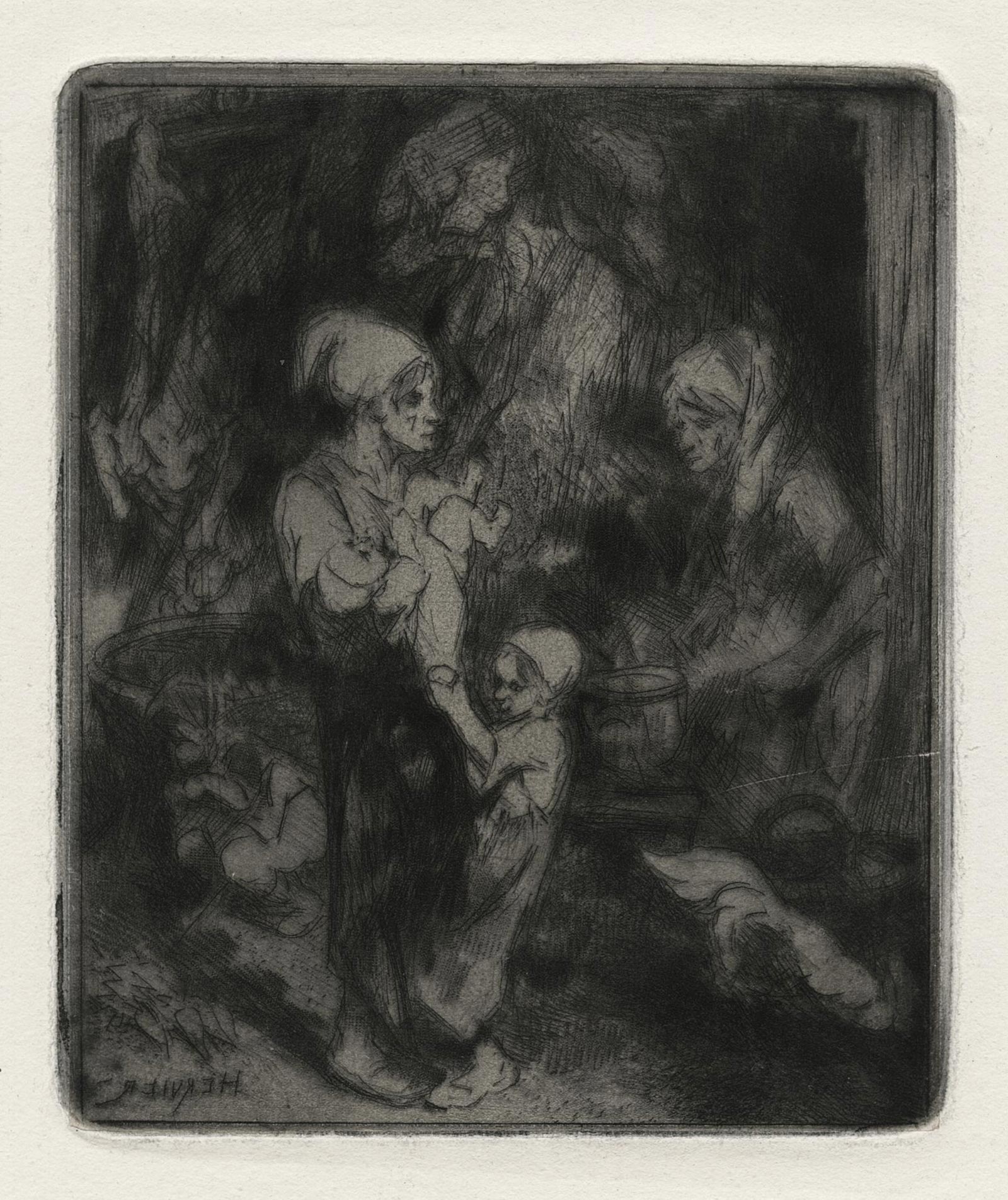 Intérieur rustique ou La mort des cochons