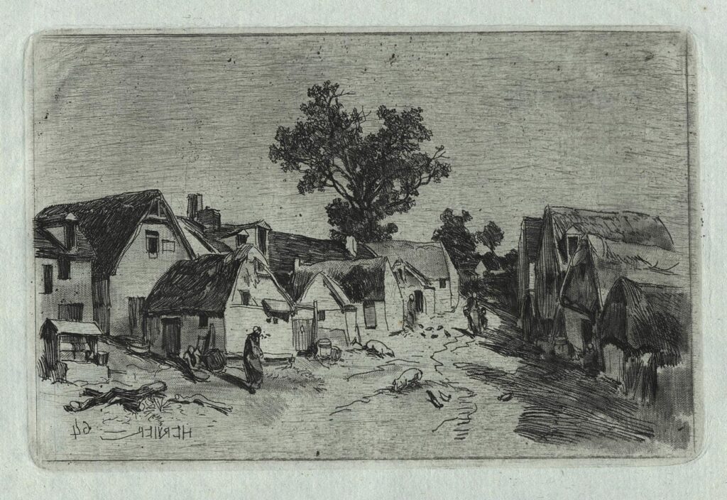 Hervier – Rue de village