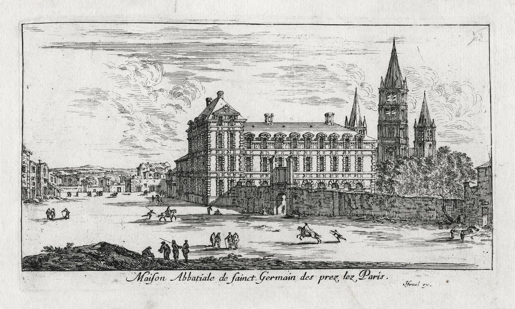 Maison Abbatiale de saint Germain des Prés les Paris (Abbey house of saint Germain des Prés)