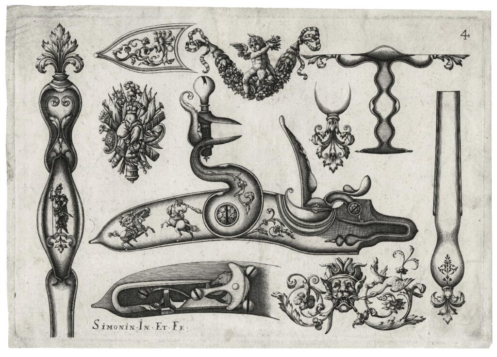 Simonin – Planche d’ornement et d’arquebuserie