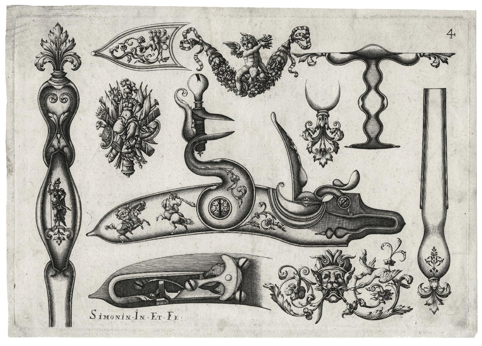 Ornamental and harquebusery board