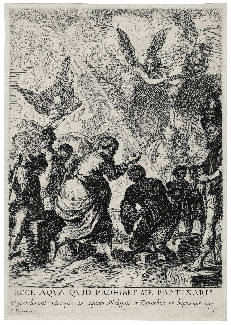 Saint Philip baptising the eunuch of Queen Candace