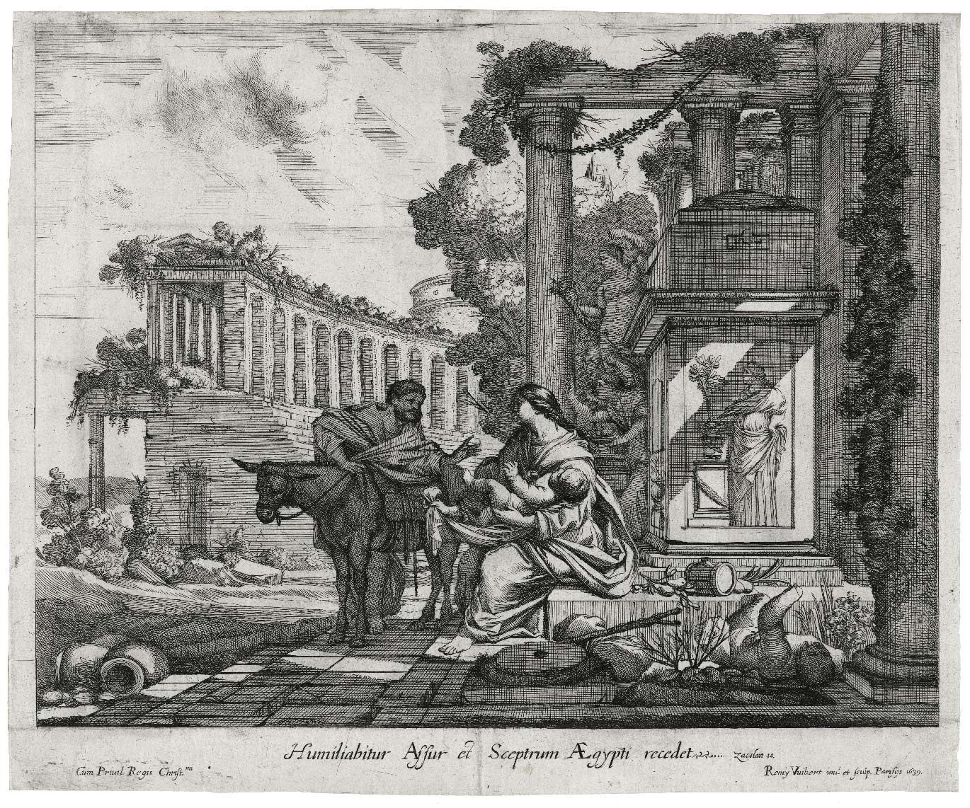 Rest during the flight to Egypt