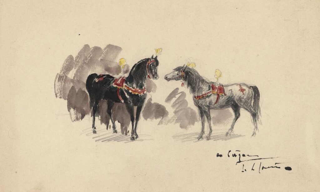 Le Tournier – Deux chevaux de cirque